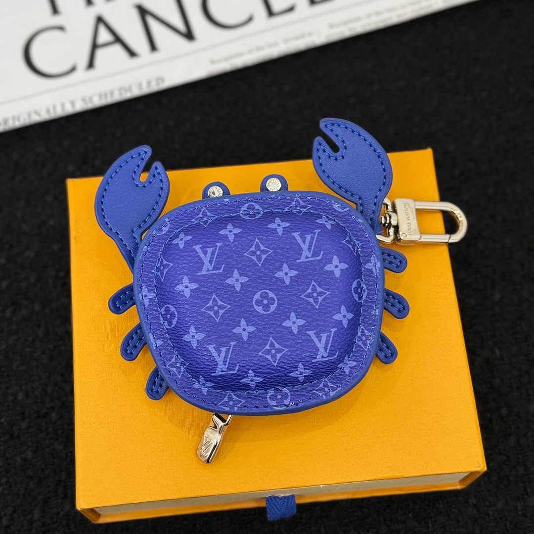 LV Blue Crab Bag Charm M01930